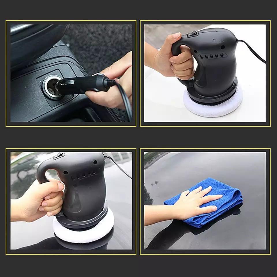 Máy đánh bóng xe hơi cầm tay 12v cắm tẩu sạc, dụng cụ đánh bóng ô tô đa năng cầm tay tiện lợi phụ kiện chăm sóc ô tô