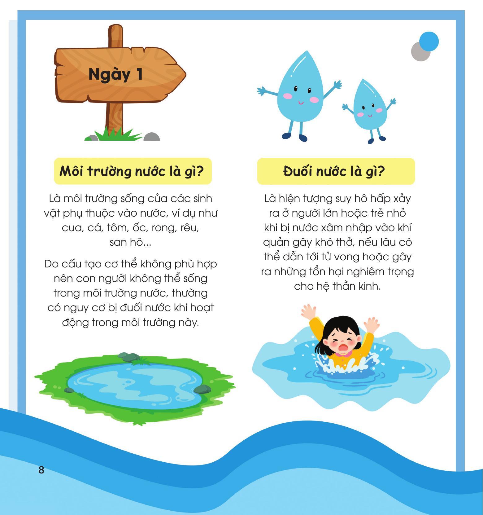 Sách - Bộ Sách 30 Ngày Cùng Em Học Hiểu Về - Phòng Cháy, Chữa Cháy + Phòng Chống Đuối Nước (Bộ 2 Cuốn)