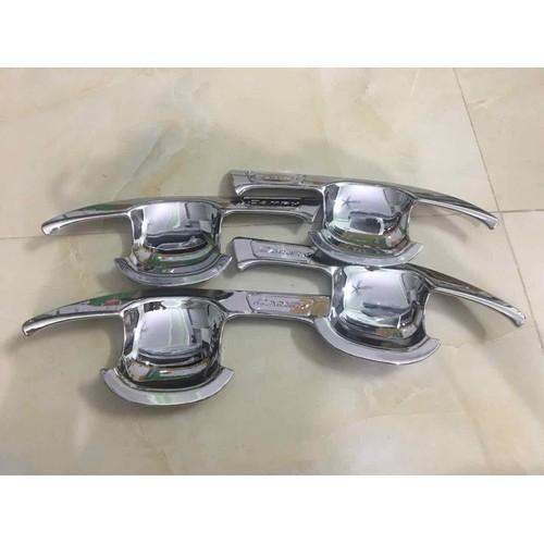 Bộ ốp tay nắm, hõm cửa DÀNH CHO Xe Toyota Camry 2019 -2021 mạ Crom(hàng cao cấp)