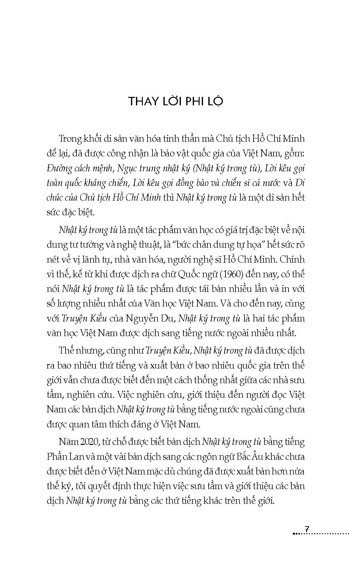 Nhật Ký Trong Tù Bằng Tiếng Nước Ngoài