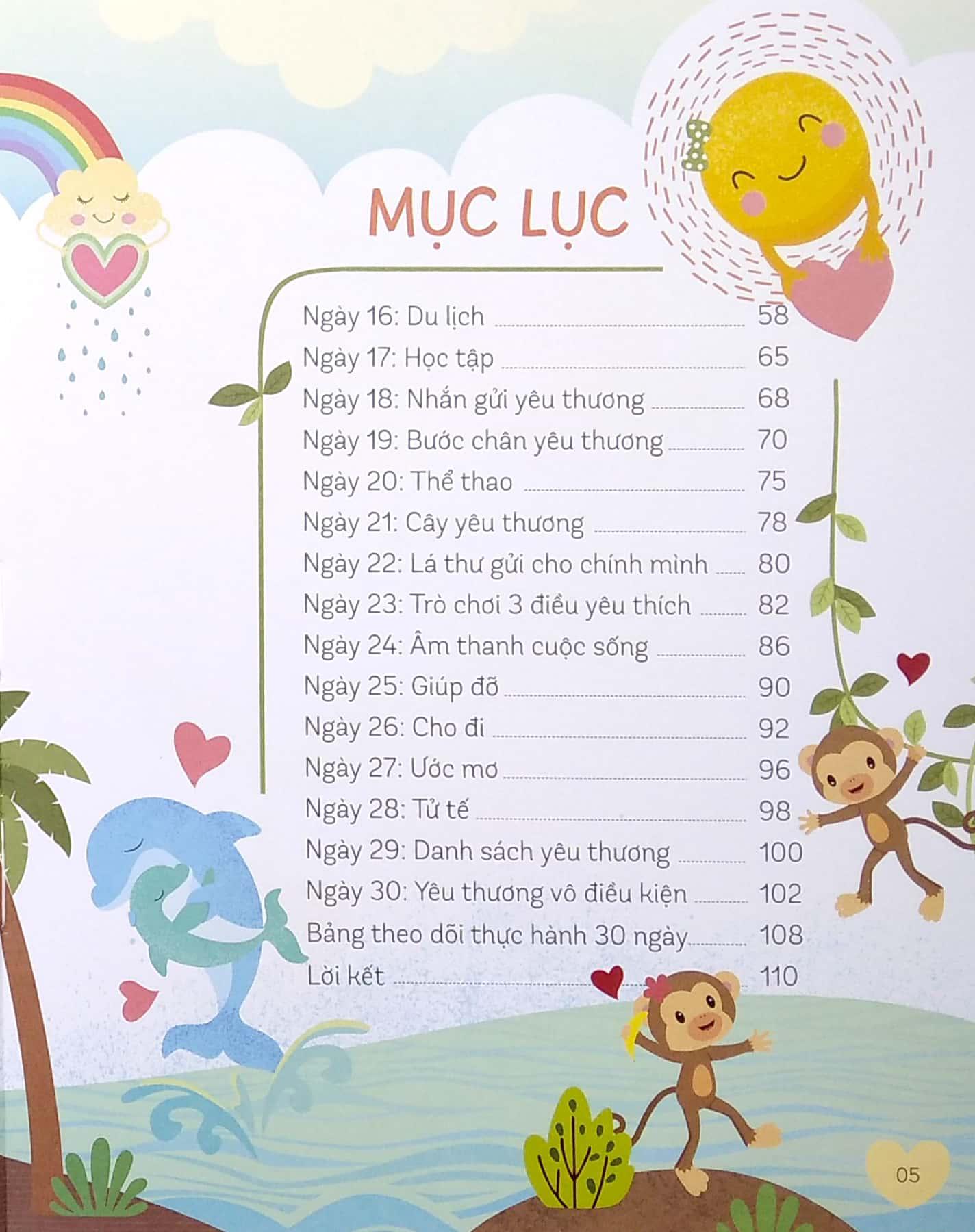 Bộ Sách Rèn Luyện Phẩm Chất Cho Trẻ - 30 Ngày Thực Hành Lòng Yêu Thương (Tái Bản 2023)
