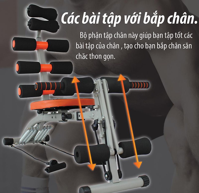 Máy Tập Cơ Bụng Đa Năng Cải Tiến New Six Pack Care KM2017 (hàng nhập khẩu)