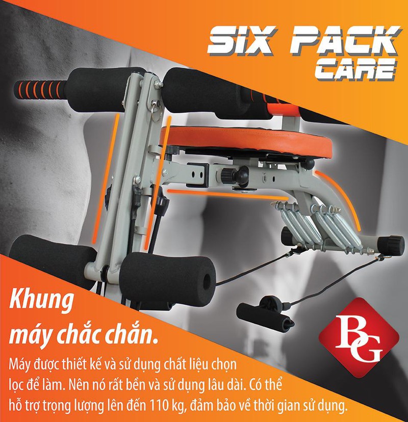 Máy Tập Cơ Bụng Đa Năng Cải Tiến New Six Pack Care KM2017 (hàng nhập khẩu)