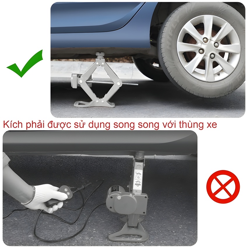 Bộ nâng kích gầm điện ô tô thương hiệu cao cấp ROGTZ TY-45EJ 5 tấn 12V - Công suất 150W - Trọng Lượng Bộ: 7.7Kg - Hàng Nhập Khẩu