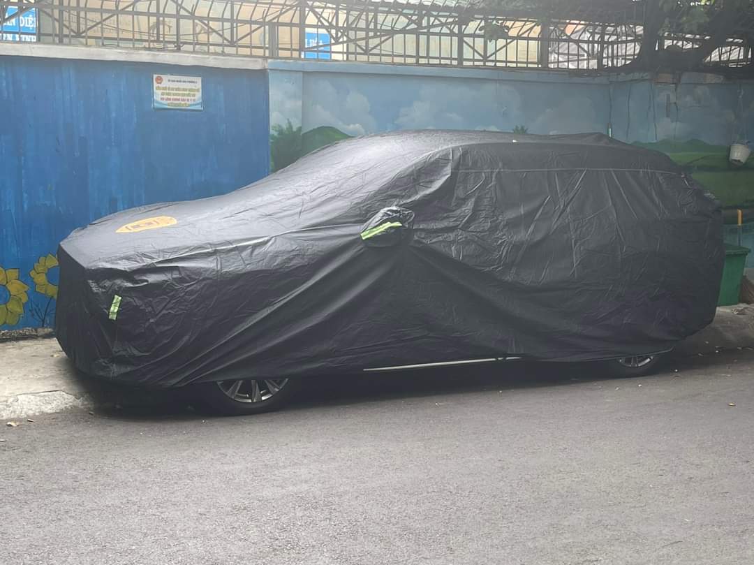 Bạt phủ ô tô Toyota Yaris Cross chất liệu Polyester - màu đen cao cấp MACSIM màu đen - sử dụng trong nhà và ngoài trời