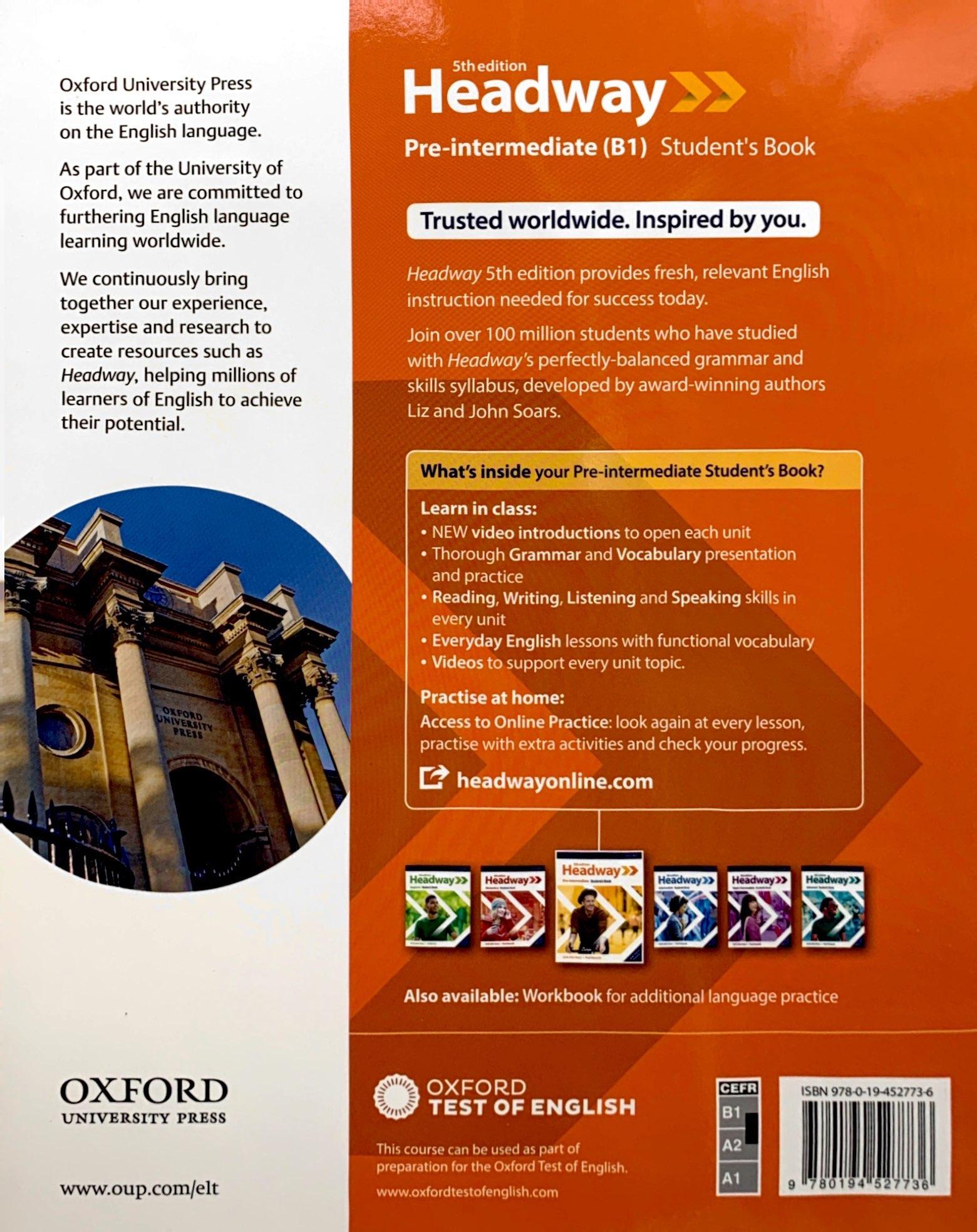 Headway 5th Edition: Pre-Intermediate: Student