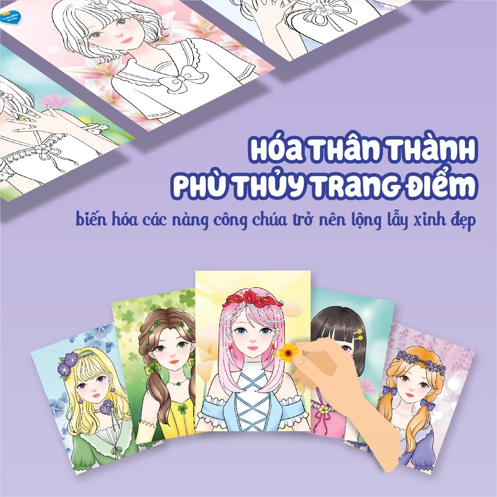 Sách Trang Điểm Công Chúa Hoa Rosy _MEGA