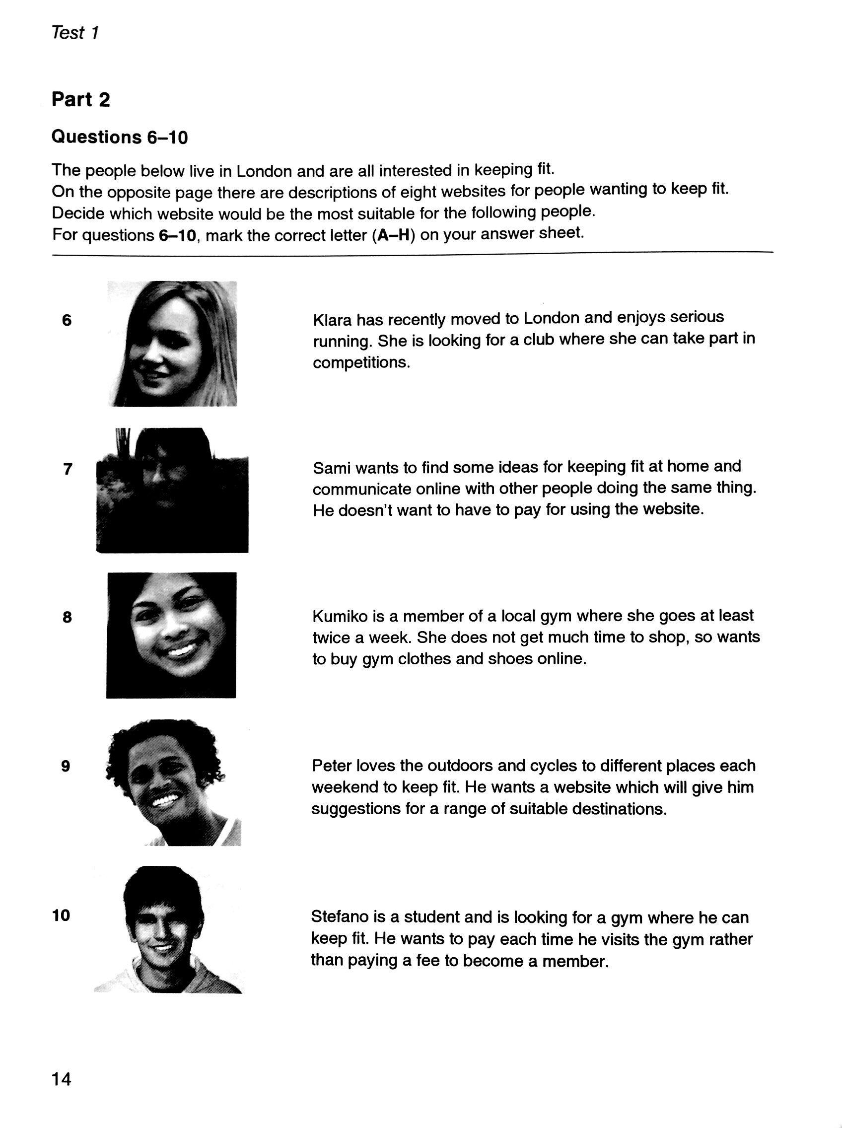Cambridge Preliminary English Test 6 Student