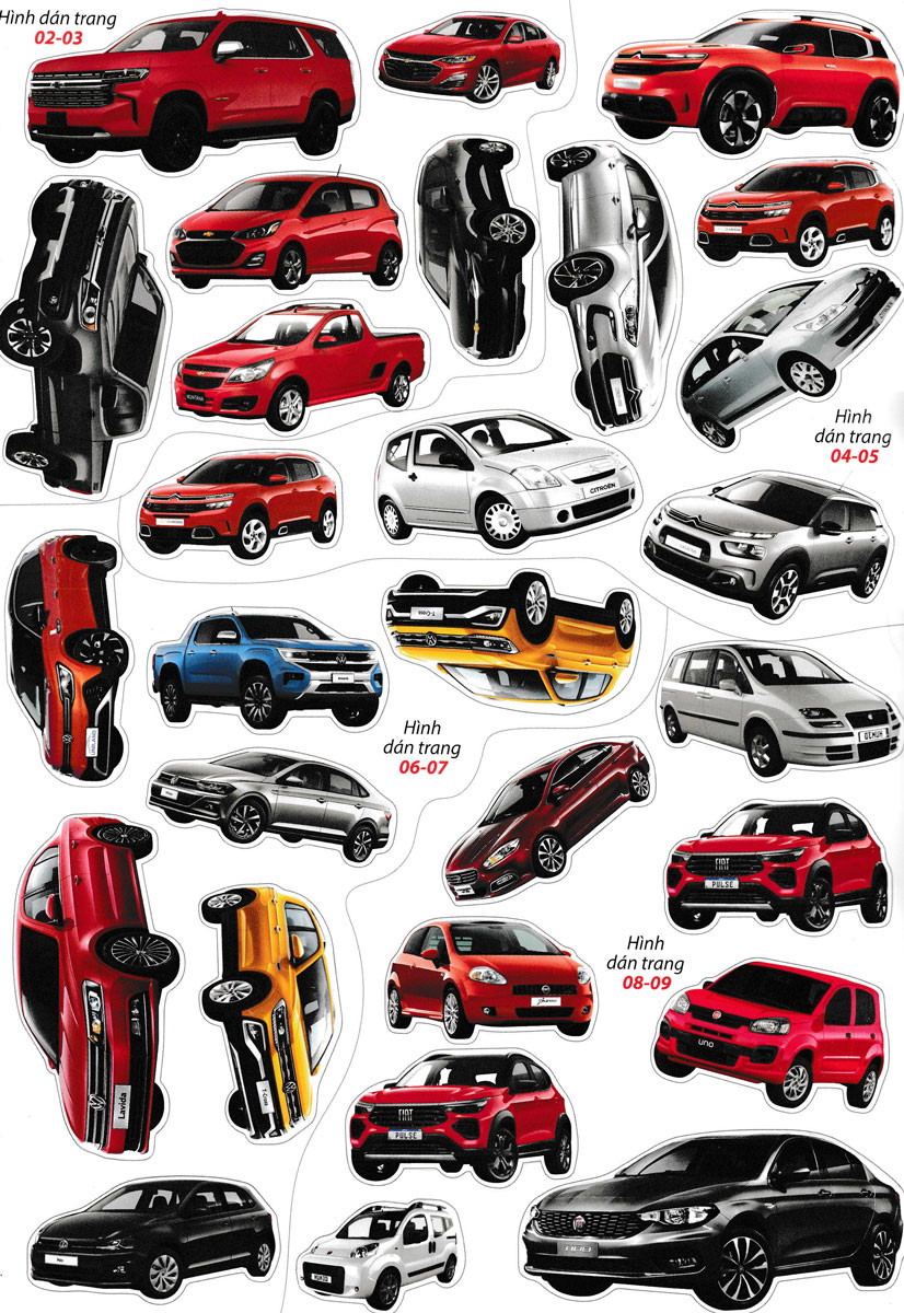 Bóc Dán Hình Sticker Thông Minh - Cars: Các Hãng Xe Hơi Trên Thế Giới Tập 3 _VT