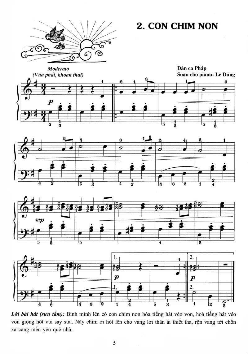 Piano Cho Thiếu Nhi - Tập 4 (Kèm CD + links tải MP3)
