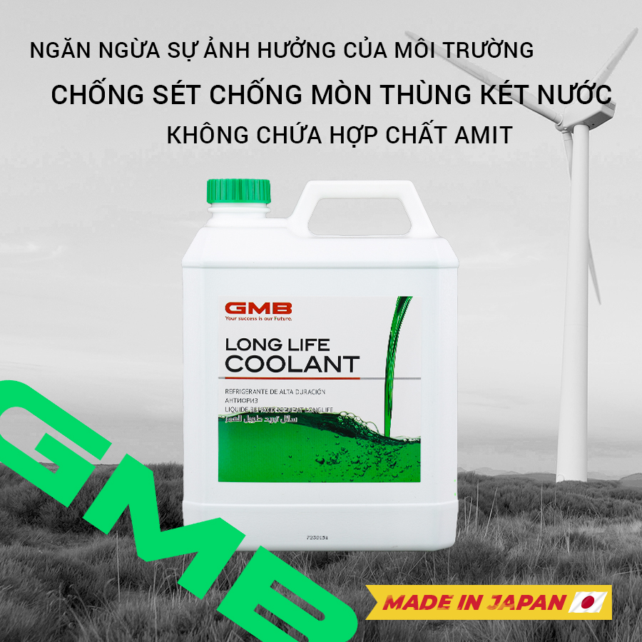 Nước Làm Mát Động Cơ Màu Lá GMB GLC-20-4.0-040 4L