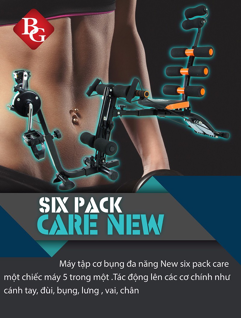 Máy Tập Bụng New Six Pack Care New 2018 Đa Năng Tại Nhà