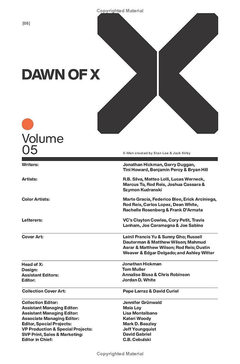 Dawn Of X Vol. 5