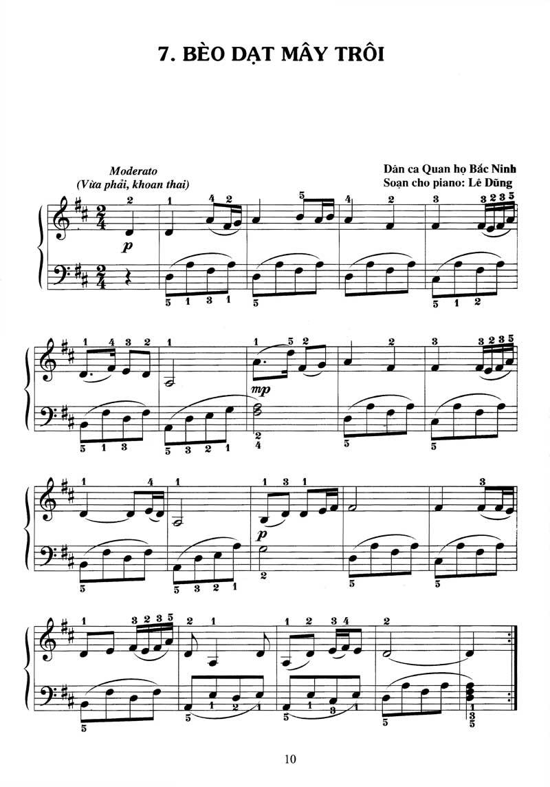 Piano Cho Thiếu Nhi - Tập 4 (Kèm CD + links tải MP3)