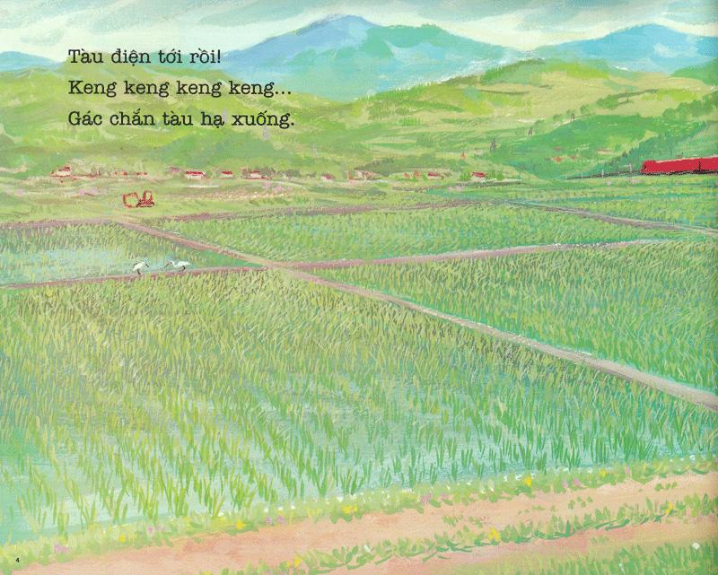 Ehon - Thực Phẩm Tâm Hồn Cho Bé - Tàu Điệntới Rồi (Tái Bản 2021)