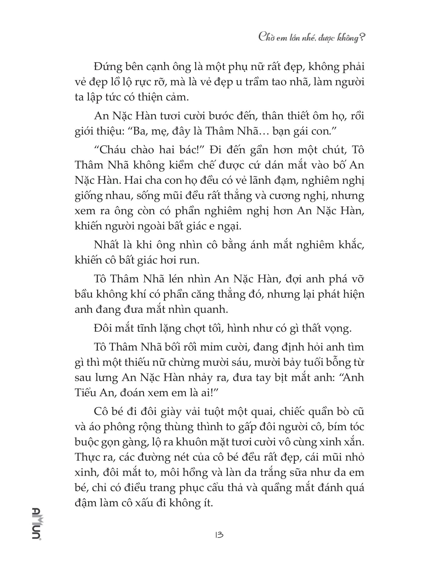 Chờ Em Lớn Nhé Được Không? (Tái Bản)