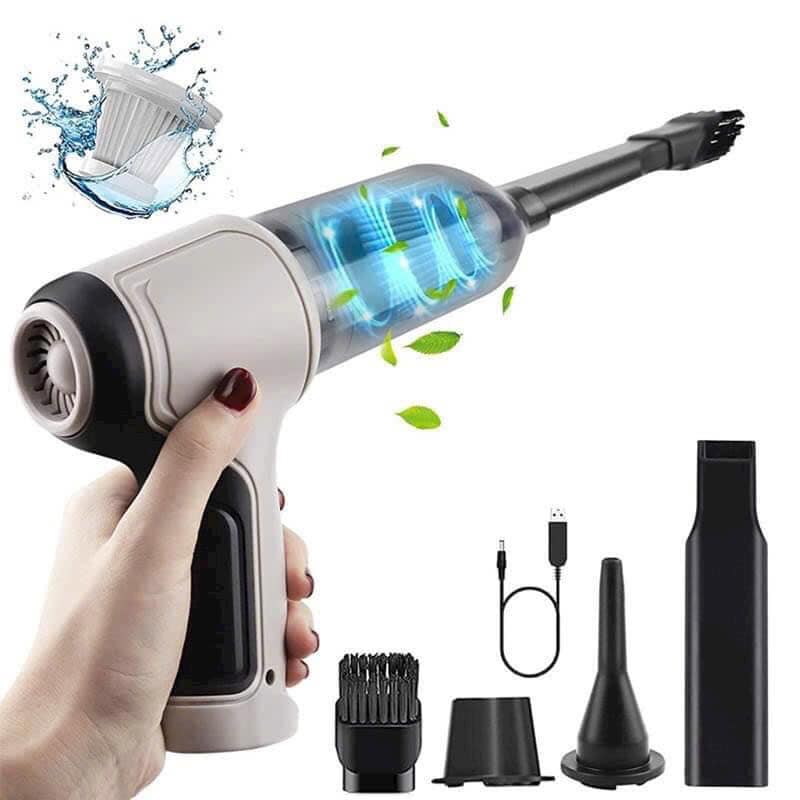 Máy Hút Bụi Ô Tô, Máy Hút Bụi Cầm Tay Không Dây Nhật Bản 6 Đầu Hút - Hàng Nhập Khẩu