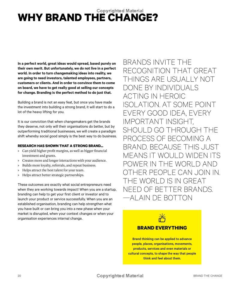 Brand the Change: The Branding Guide for social entrepreneurs, di