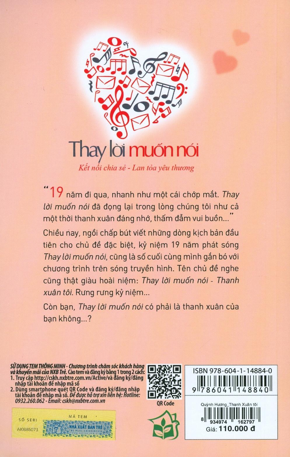 Thay Lời Muốn Nói - Thanh Xuân Tôi