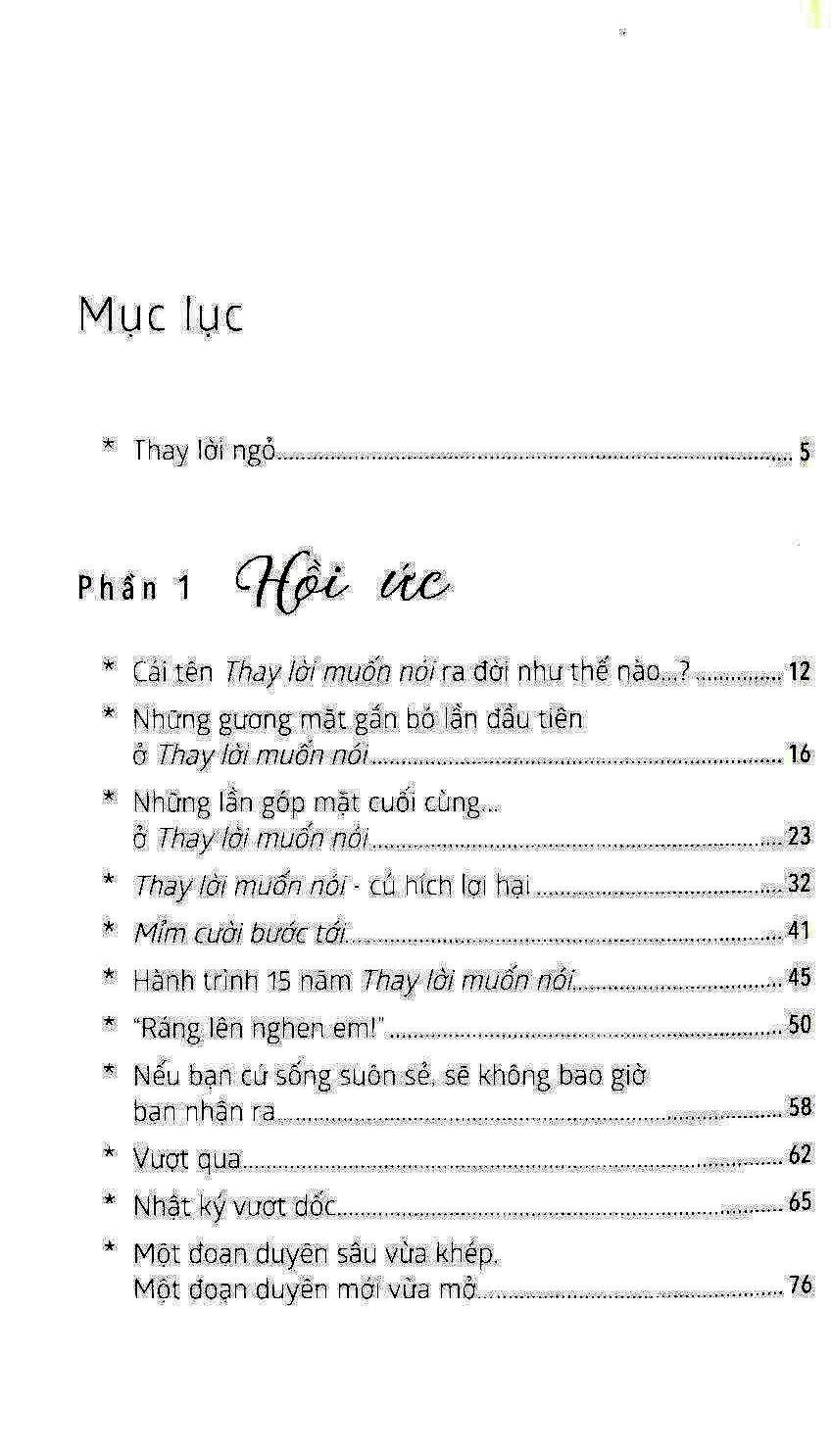 Thay Lời Muốn Nói - Thanh Xuân Tôi