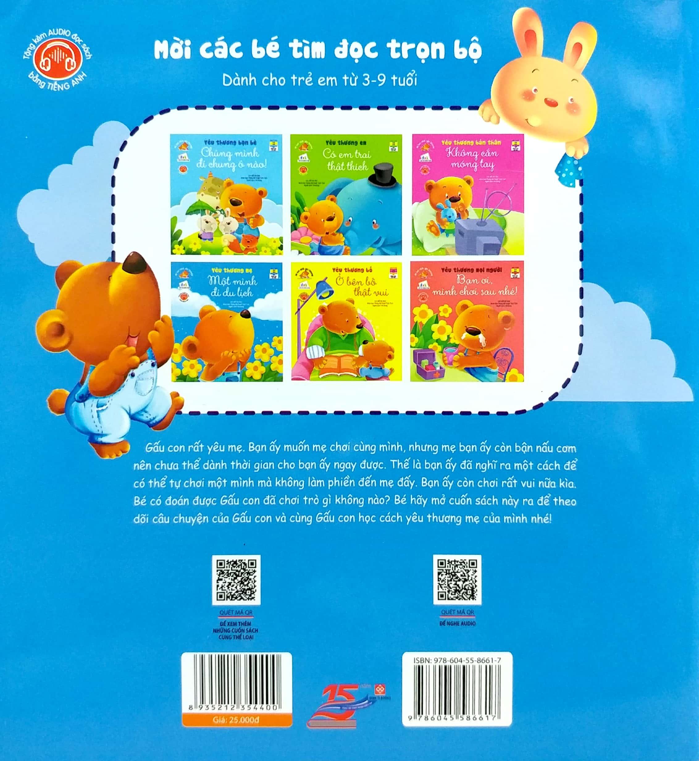 Sách Bé Học Cách Yêu Thương - Yêu Thương Mẹ Một Mình Đi Du Lịch