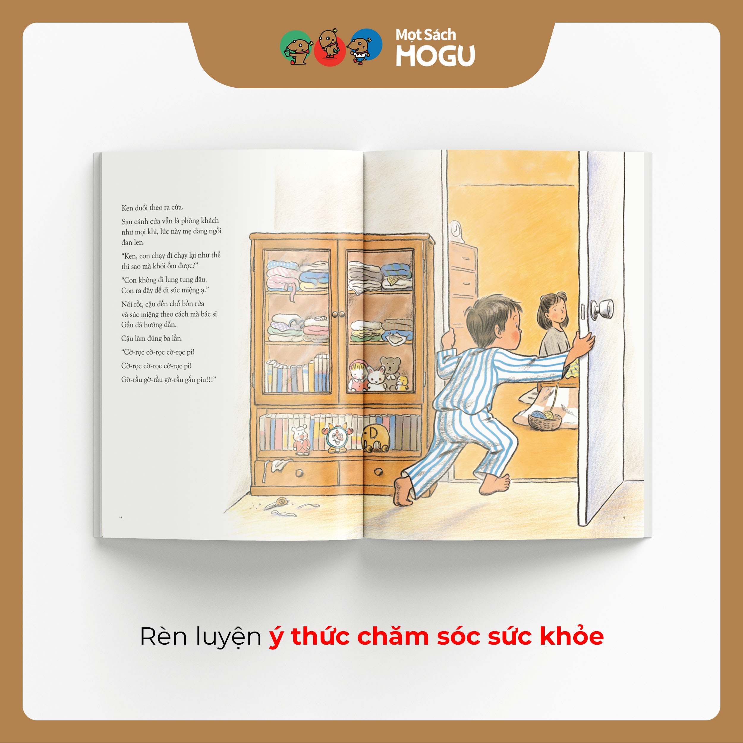 Truyện Ehon bé 3-4-5 tuổi - Cháu không bị ốm đâu