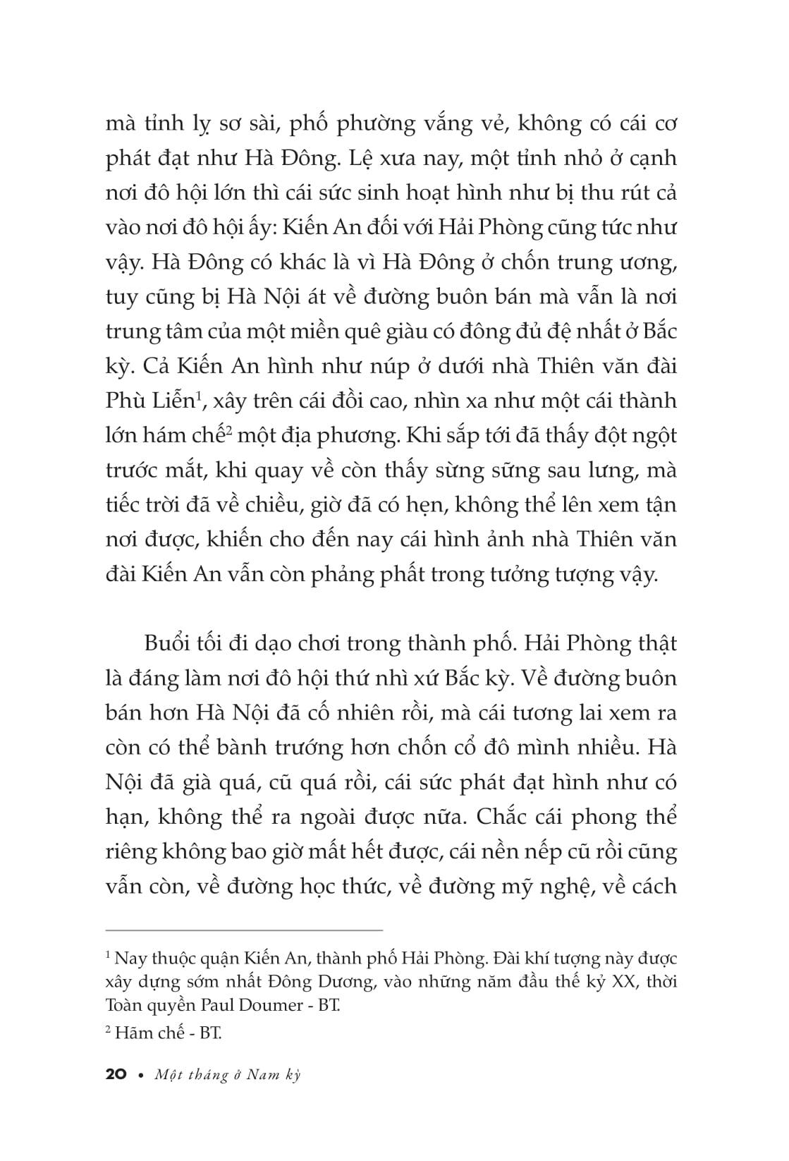 Sách - Một Tháng Ở Nam Kỳ