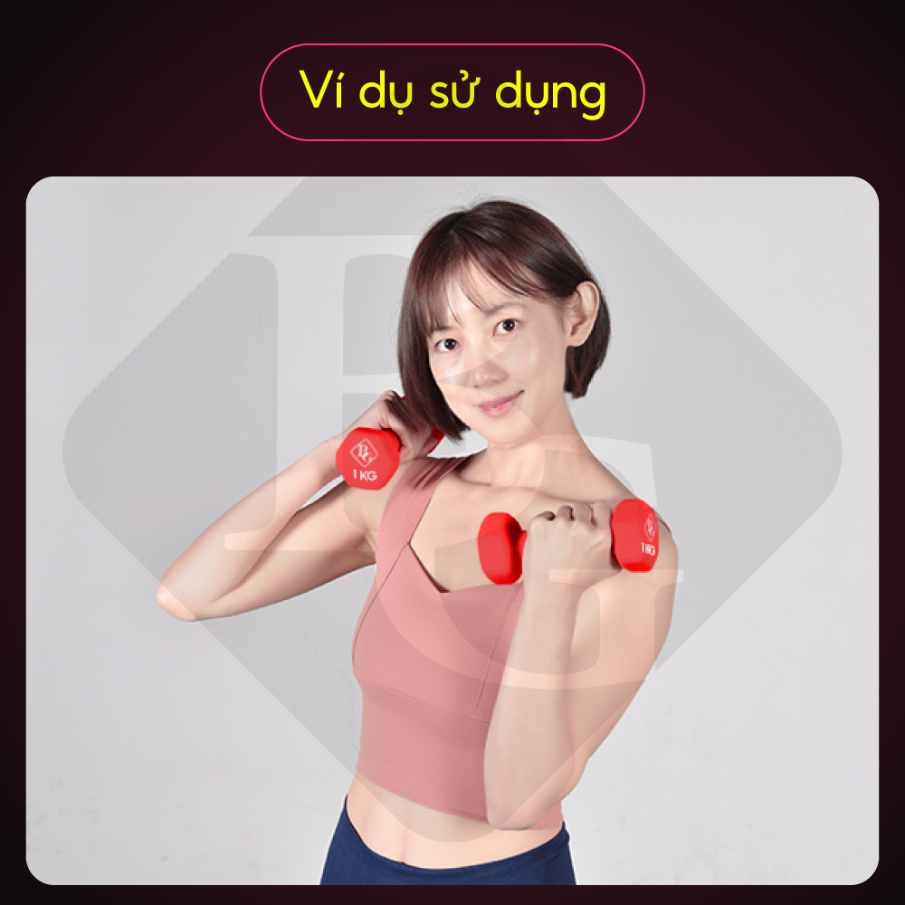 Bộ 2 tạ tay 3kg Model Q304 - Q314 cao cấp tập Gym BG (hàng nhập khẩu)