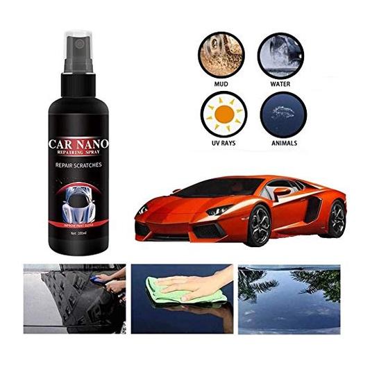 Nano Xịt Kính Chống Bám Nước Mưa xe ô tô tạo hiệu ứng lá sen. Xịt nano chống bám nước