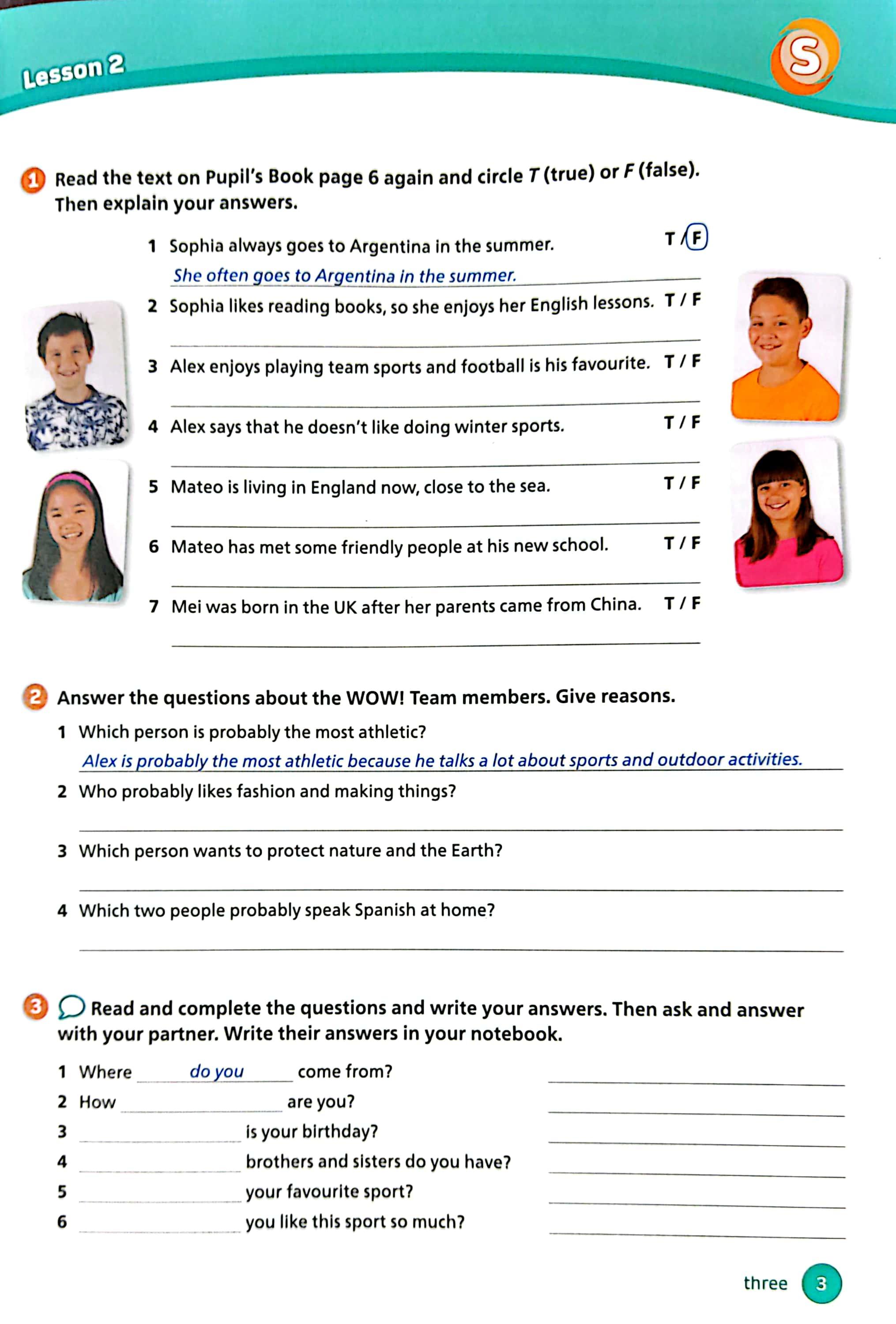 Team Together Activity Book Level 6