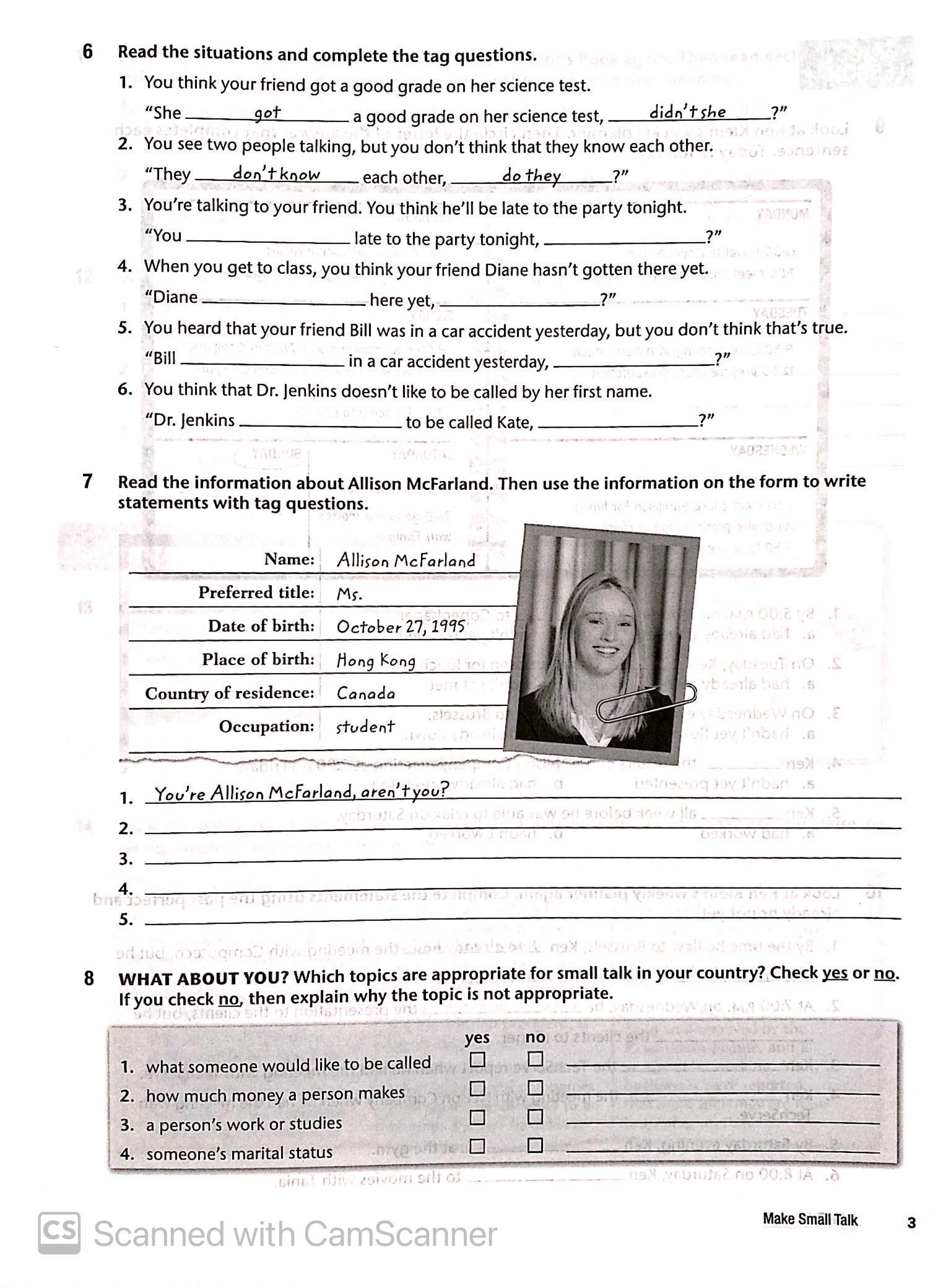 Top Notch 3 Workbook