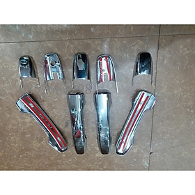 Ốp tay nắm, hõm cửa, chén cửa xe Toyota Raize 2021-2022-2023 mạ crom cao cấp- Giá 1 bộ