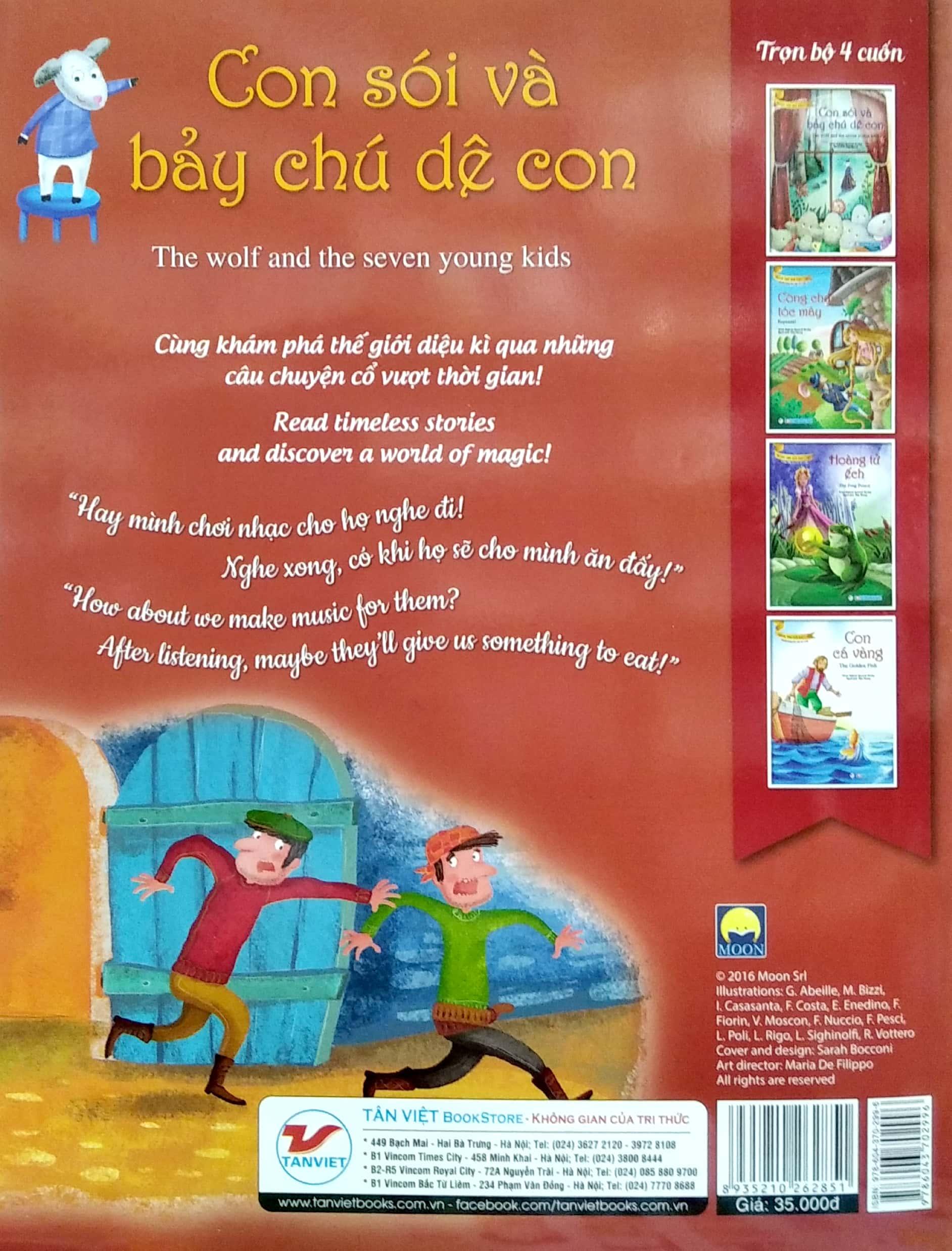 Con Sói Và Bảy Chú Dê Con (Truyện Dành Cho Trẻ Từ 3 Tuổi ) - Truyện Song Ngữ Anh - Việt