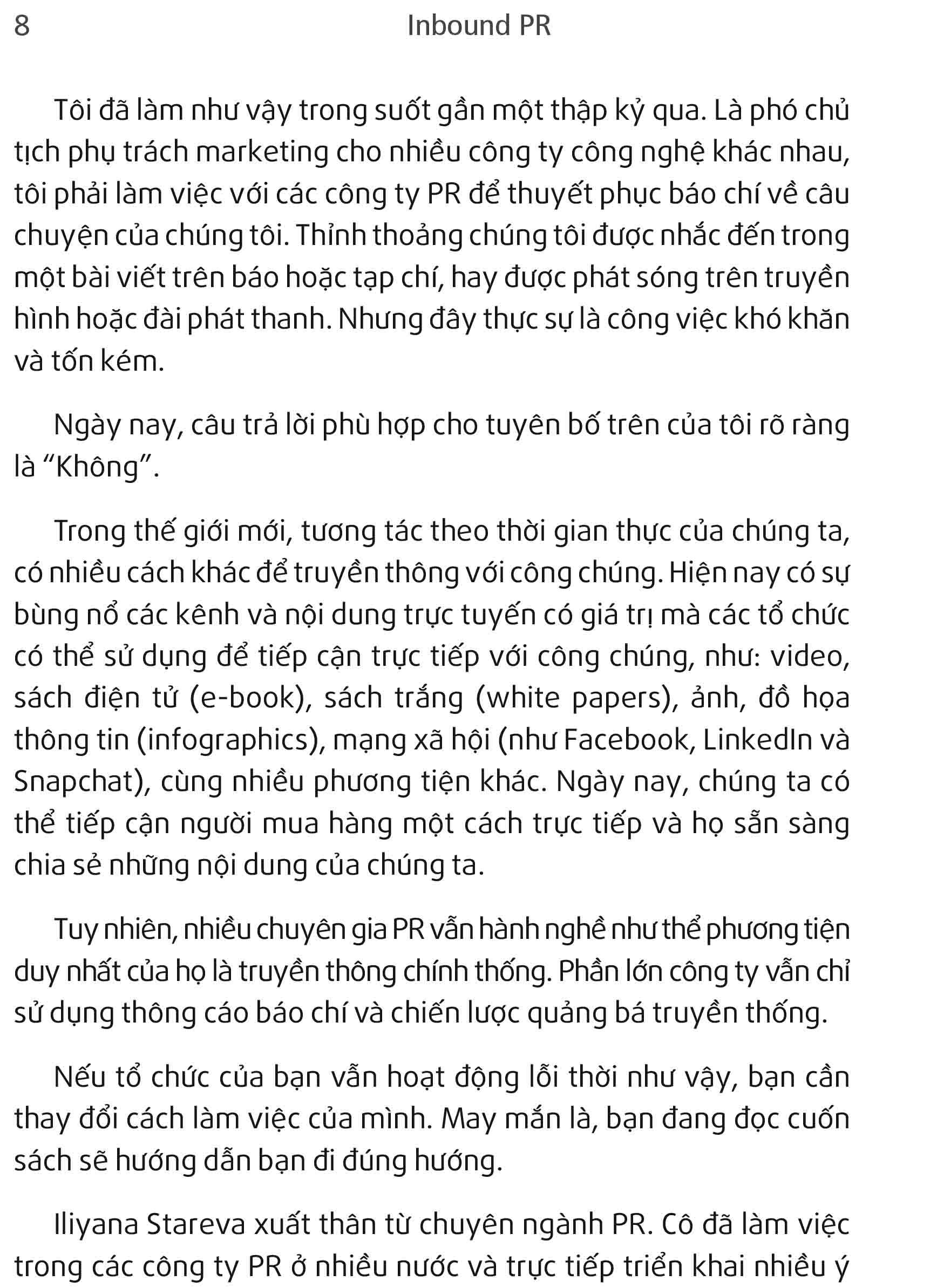 Inbound PR - Dịch Chuyển Hoạt Động Theo Mô Hình Inbound