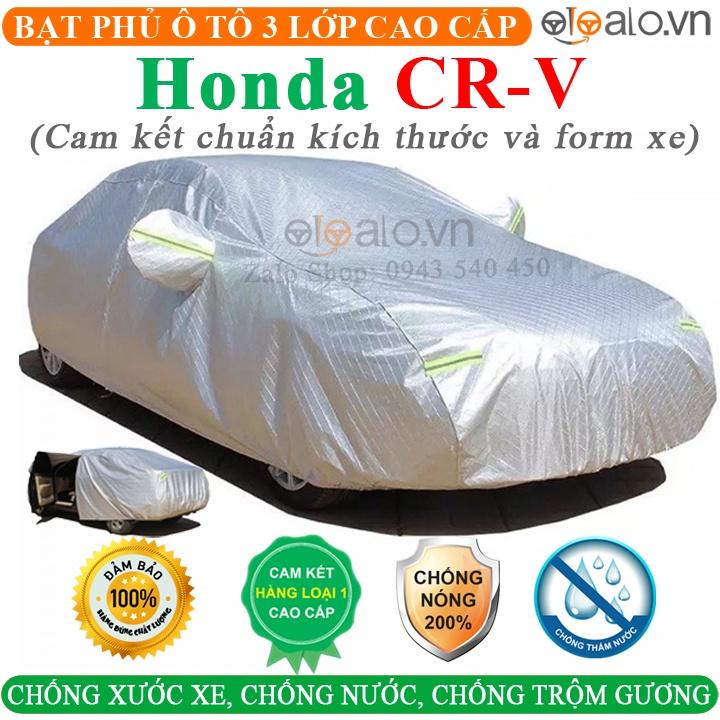 Bạt Che Phủ xe Honda CRV Bạt Phủ Ô Tô Honda CRV Bạt phủ Xe Ô Tô Honda CRV CAO CẤP 3 LỚP Chống Nắng Nóng Chống
