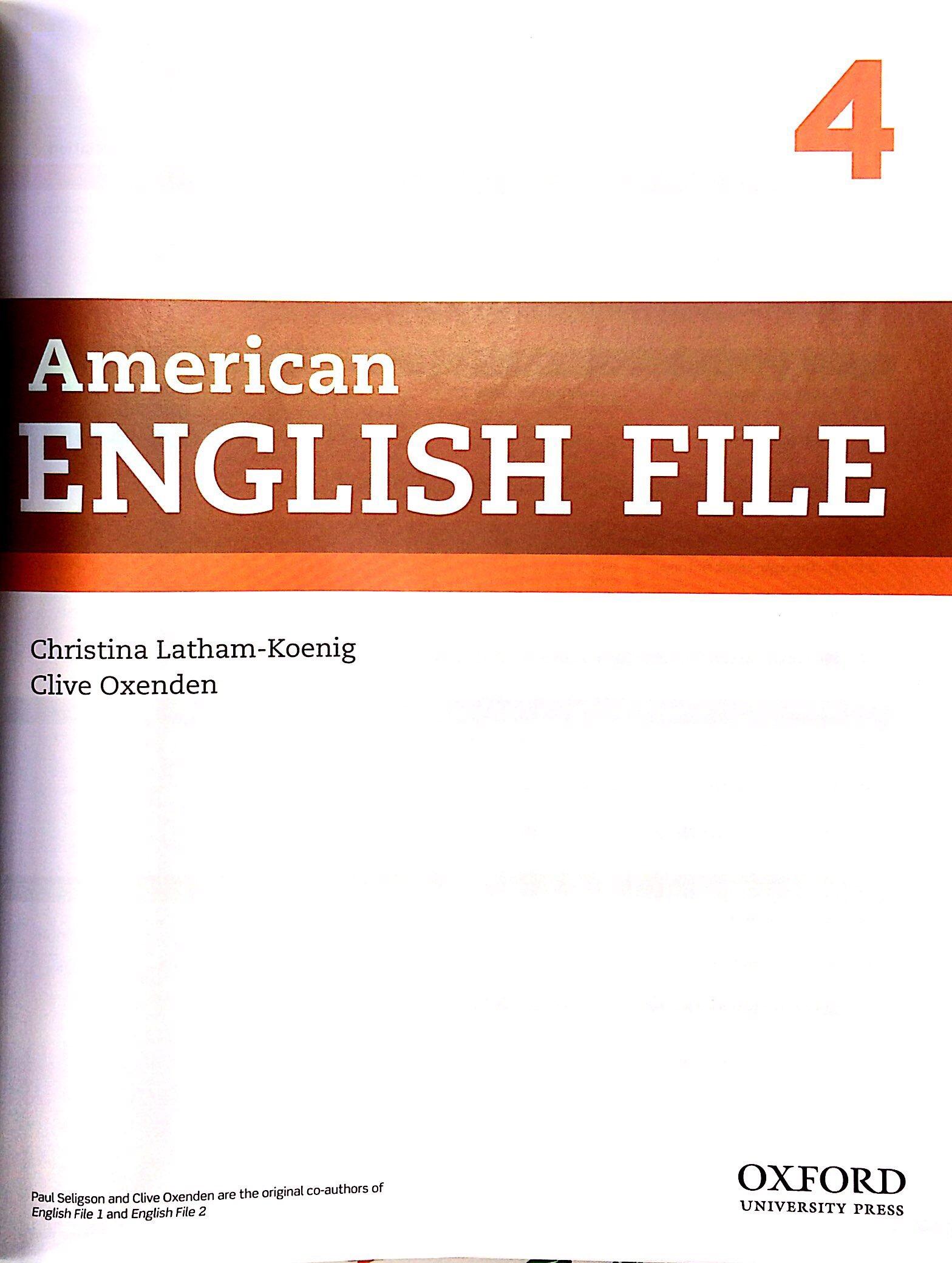 American English File (2 Ed.) 4: Student Book Pack - Paperback