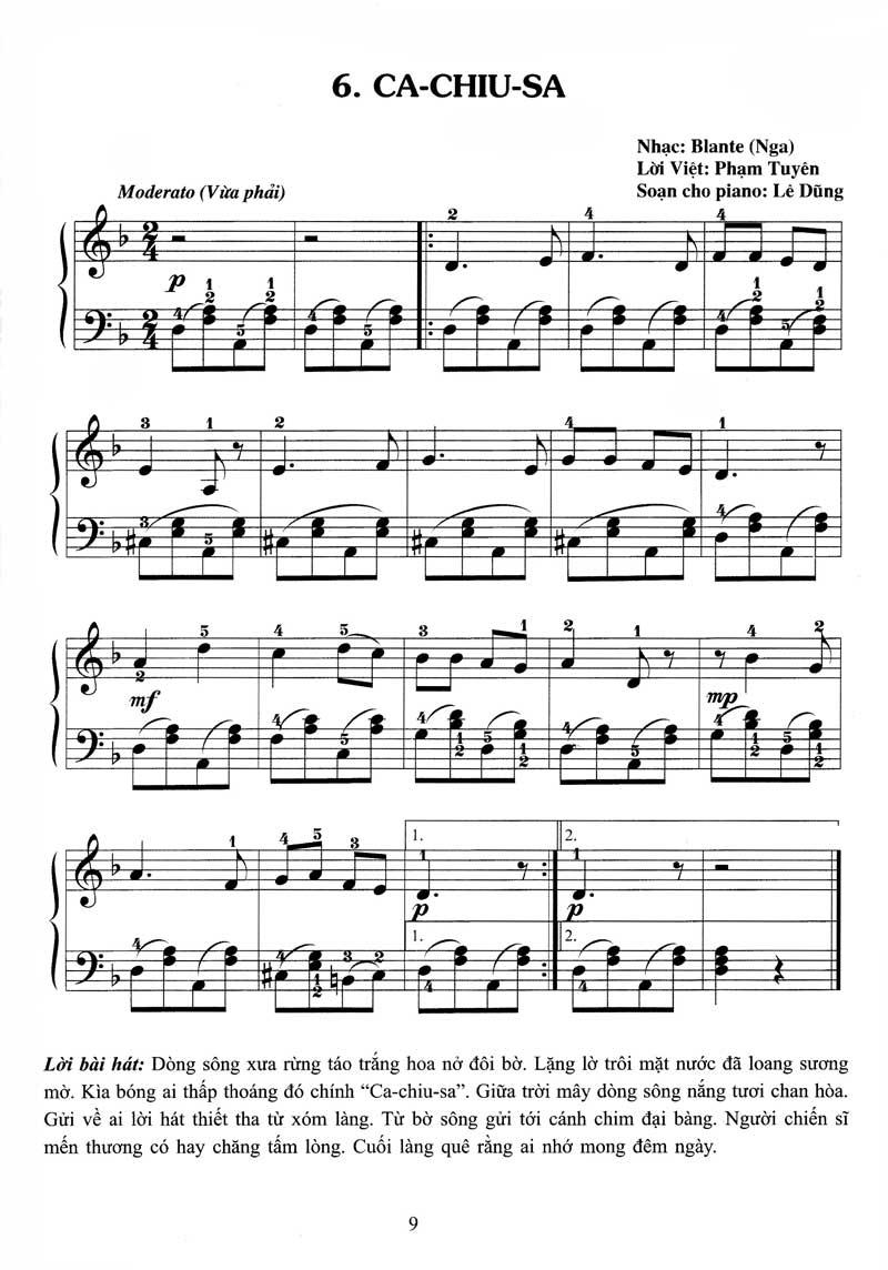 Piano Cho Thiếu Nhi - Tập 4 (Kèm CD + links tải MP3)