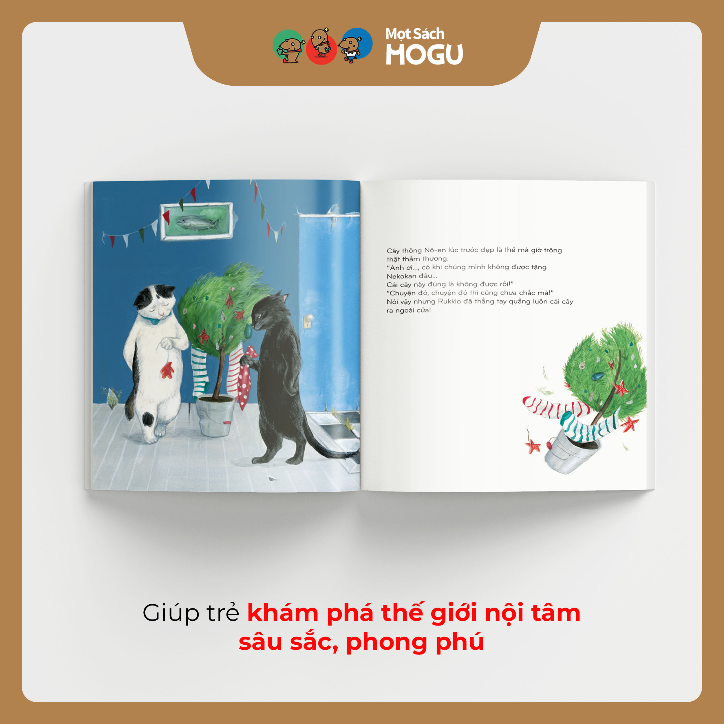Truyện Ehon bé 3-4-5 tuổi - Rukkio và Furifuri - Giáng Sinh Đầu Tiên