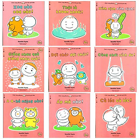 Ehon Nhật Bản nuôi dưỡng tâm hồn: Momo Chú Bé Quả Đào Chơi cùng Momo phát triển kỹ năng vận động và cảm xúc (Bộ 9Q - Phần 3) Tặng kèm poster An Toàn Cho Con Yêu Quy Tắc An Toàn 5 Ngón Tay