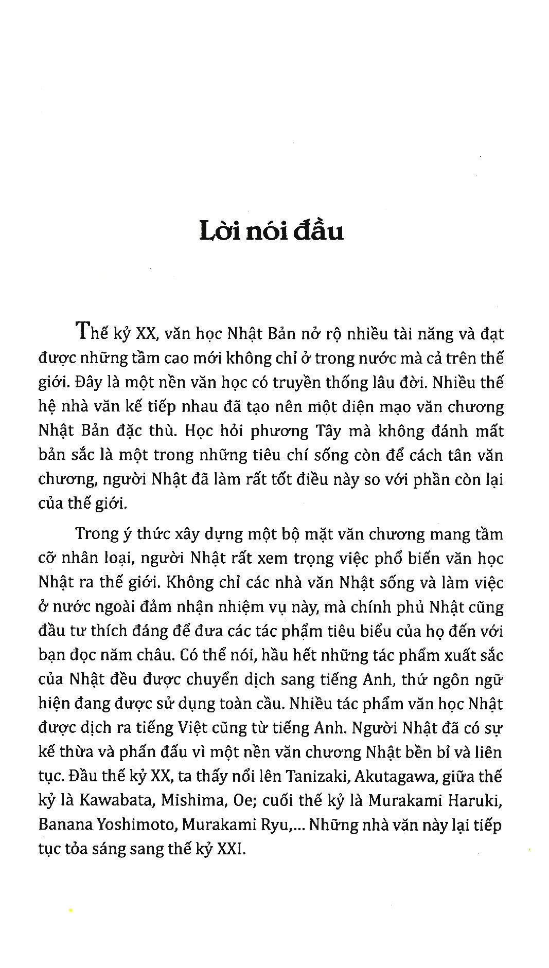 Nhà Văn Nhật Bản Thế Kỷ XX