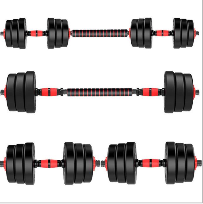 BỘ ĐÔI TẠ NẶNG 20KG TẠ MIẾNG NHỰA ĐEN CAO CẤP ĐA NĂNG