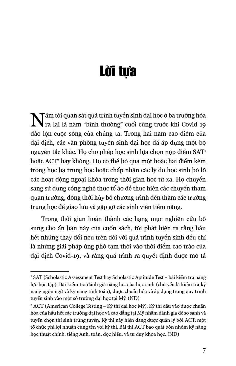 Vì Sao Họ Trúng Tuyển - Góc Nhìn Của Nhà Tuyển Sinh Đại Học