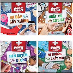 Sách - Combo 4 tập - Các kỹ năng sơ cứu cơ bản