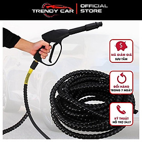 Lò xo nhựa PE Bọc bảo vệ dây rửa xe cao áp, bọc dây cáp xoắn ruột gà, bọc dây điện phi 8/10/16/22 mm