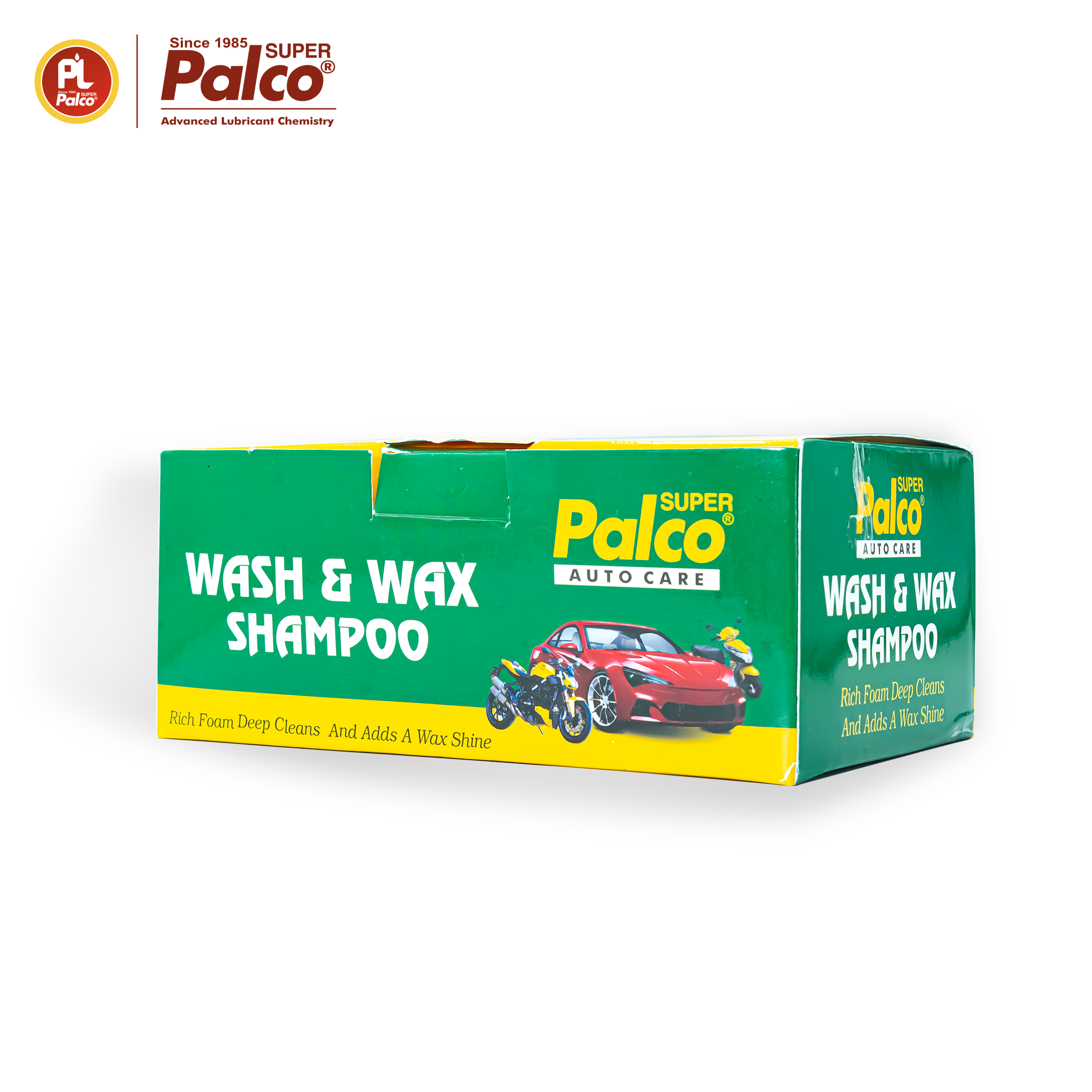 Nước rửa xe đậm đặc, xà bông rửa xe chứa sáp đánh bóng PALCO Wash & Wax Shampoo dành cho ô tô, xe máy - Nhập khẩu Ấn Độ