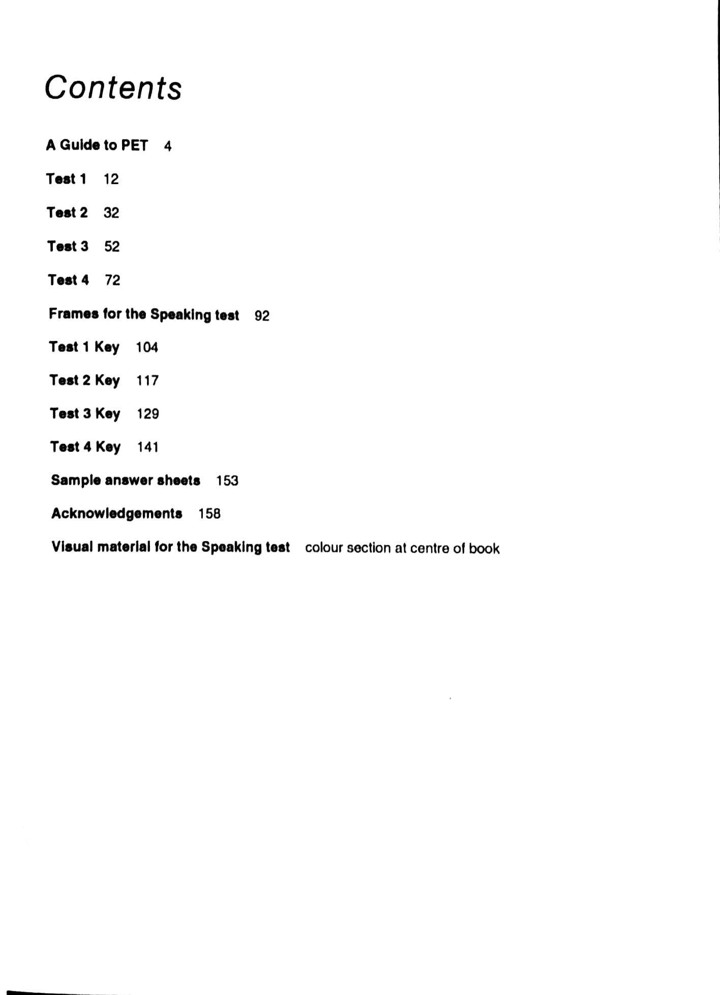 Cambridge Preliminary English Test 6 Student