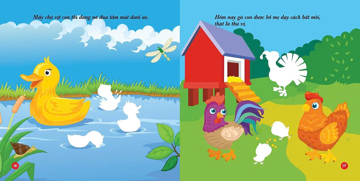Trọn bộ 4 quyển - Bóc dán sticker cho bé - Chủ để Động vật đáng yêu - Cho con thỏa sức khám phá các loại động xung quanh mình - Bóc dán hình phát triển IQ-EQ-CQ