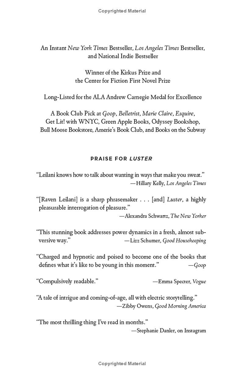 Luster: A Novel