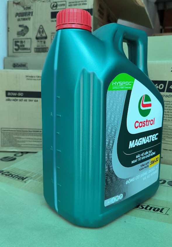 Dầu nhớt cho động cơ ô tô Castrol Magnatec, SAE 5W-30, SP, (Can 4 lít)