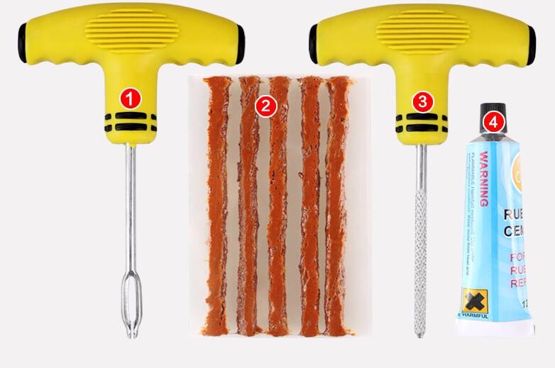 Bộ tự vá lốp không săm ô tô xe máy,cứu hộ phượt thủ BS-BT109